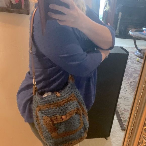 Crochet crossbody bag - Picture 3 of 7